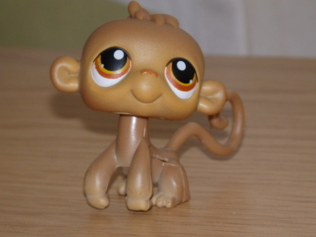 LITTLEST PET SHOP ruskeasilmä APINA #256