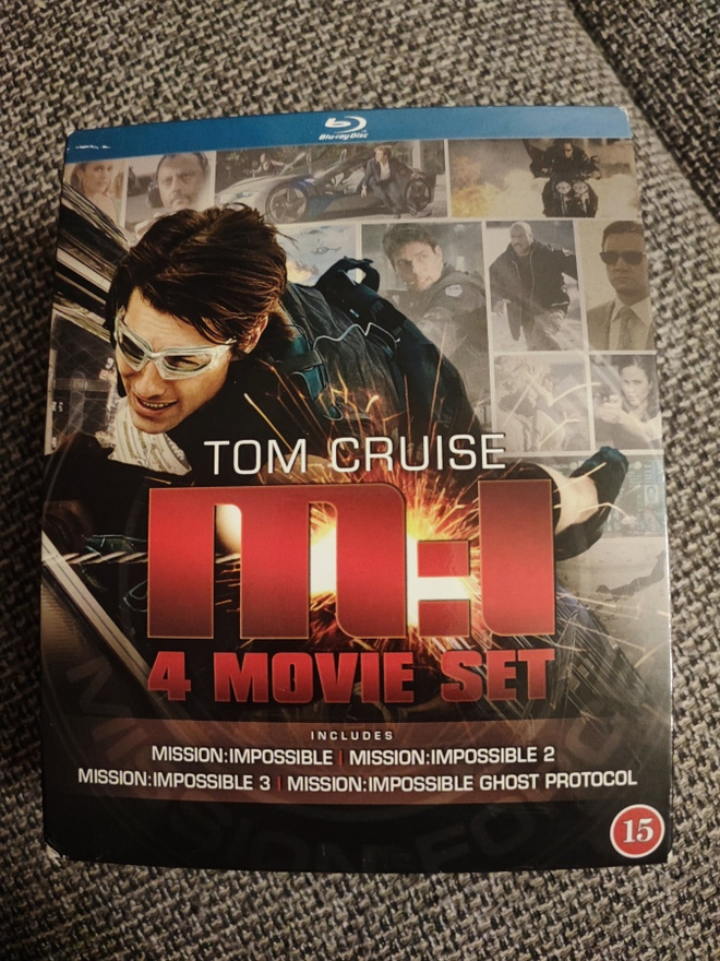 Mission Impossible 1-4 BLU-RAY Tom Cruise