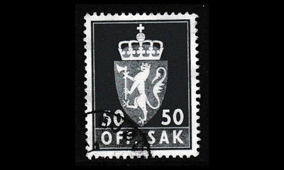 Norja 91 o Virkamerkki 50 öre (1969)