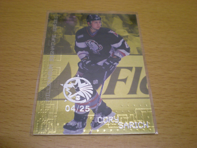 Cory Sarich 1999-2000 Be A Player Millennium Signature Serie