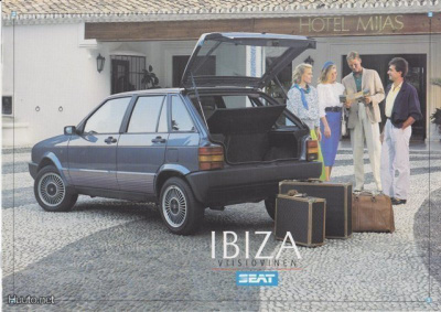 Seat Ibiza 5-ovinen -esite, 1986