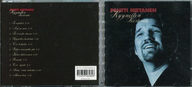 PENTTI HIETANEN . CD-LEVY . KYYNELTEN KIITORATA