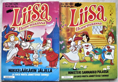 2 x Liisa ihmemaassa pokkari