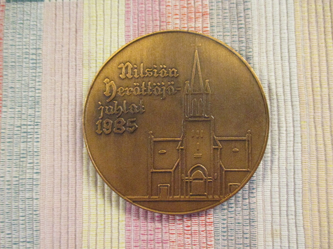Nilsiän Herättäjäjuhlat 1985 mitali.