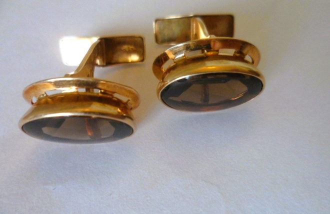 14K Kulta 8,8g Kalvosinnapit 1960-luvulta