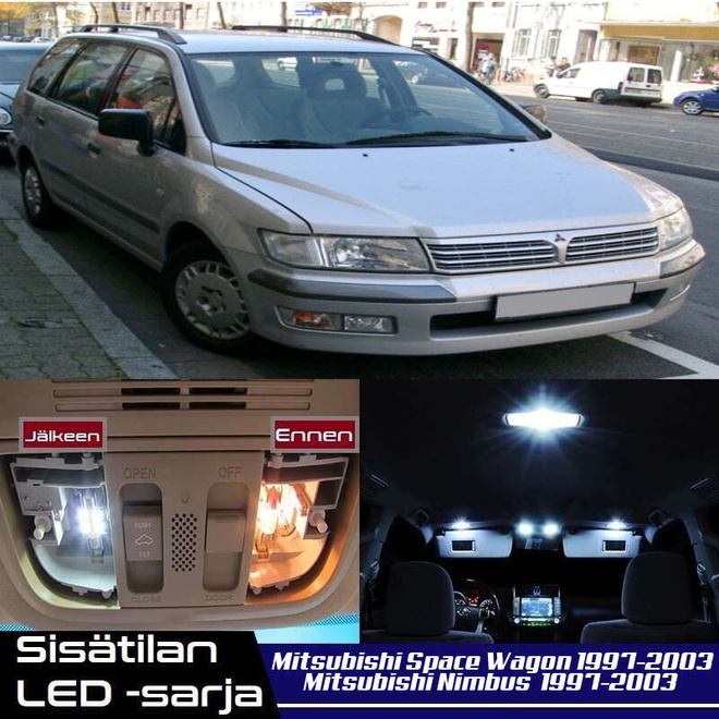 Mitsubishi Space Wagon (MK3) Sisätilan LED-sarja 13-osaine