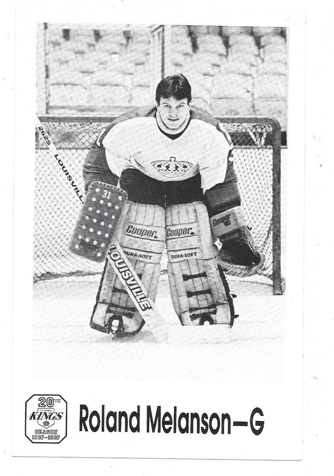 Los Angeles Kings Teamissued # Rollie Melanson MV Upea !!