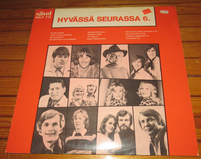 Hyvässä seurassa 6, erinom. lp-levy 1972