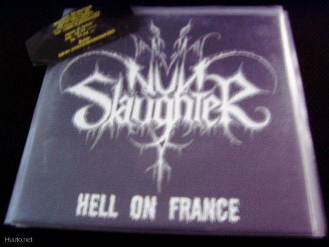 NUNSLAUGHTER - HELL ON FRANCE 7'' VINYYLI  EX+/EX+ (+)