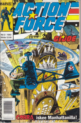 Action Force 2/1993 Cobra iskee Manhattanilla!