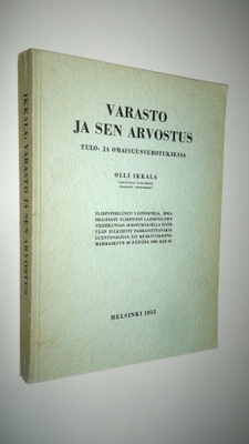 Olli Ikkala : Varasto ja sen arvostus tulo- ja omaisuusve...