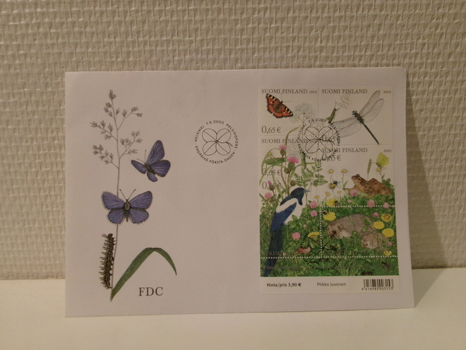 FDC- ensipäiväkuori - Kesä pihapiirissä - 2003