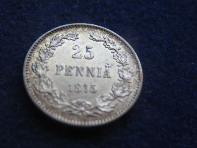25 penniä 1915