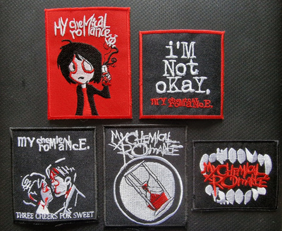5 kpl My Chemical Romance kangasmerkkejä osa 1