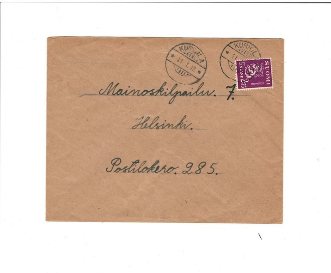 POSTILÄHETYS KURHILA