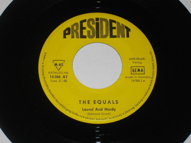 7" EQUALS - Laurel And Hardy - single 1968 beat,rock&roll EX