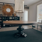 Boho tyylinen pyöreä keittiö pöytä - pikkukuva 2