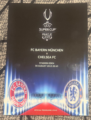 UEFA SUPER CUP PRAGUE 2013 OFFICIAL PROGRAMME