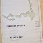VANHA Kartta Purjeväylä Pielinen Joensuu Jakokoski 1877 - pikkukuva 1