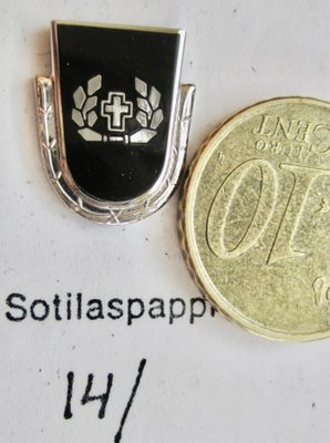 VANHA Ruuvimerkki Koulutushaara Sotilaspappi Mallikappale