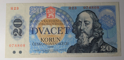 Tsekki 20 Korun 1988