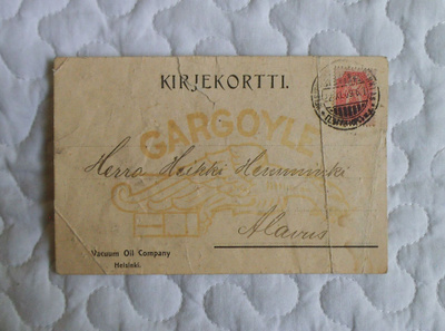 Kirjekortti 1909