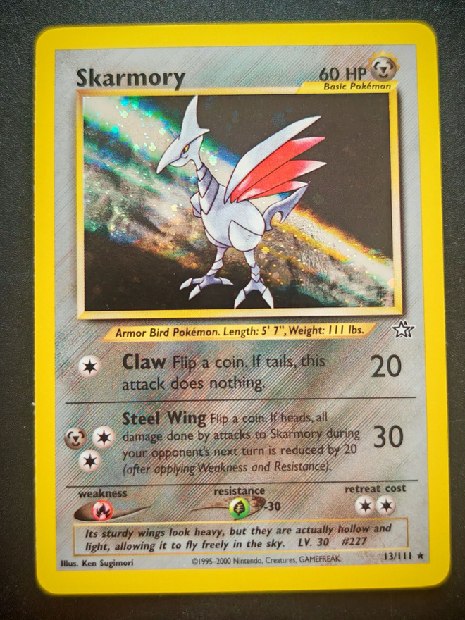Pokemon kortti Skarmory Neo Genesis holo