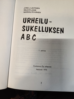 Kirja Urheilusukelluksen ABC (Uusi lähtöhinta )