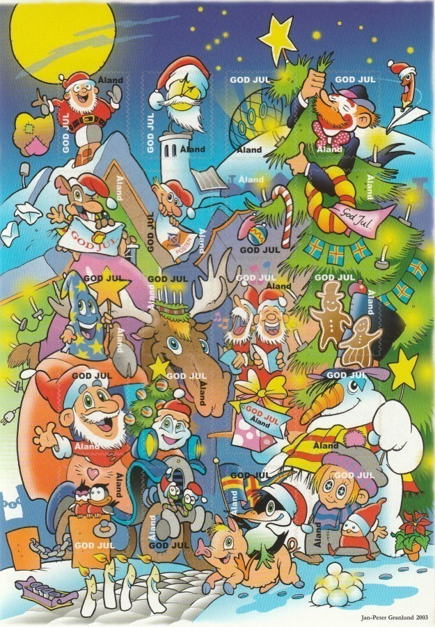 Ahvenanmaa Joulumerkkiarkki  2003,  KAUNIS