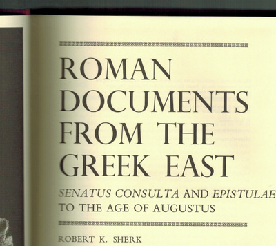 Roman Documents from the Greek East