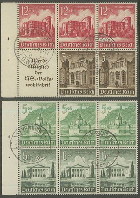 Saksa 3 x Mi S258, S 262 ja 2 x Mi S266 o