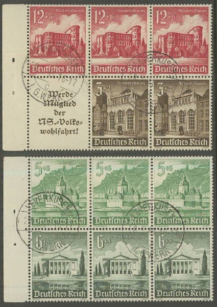 Saksa 3 x Mi S258, S 262 ja 2 x Mi S266 o