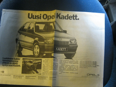 mainos Opel Kadett E