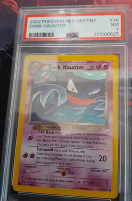 Pokemon neo destiny dark haunter PSA 7