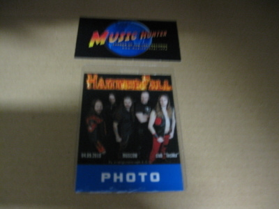 HAMMERFALL - MOSKOVA 2010 BACKSTAGE PASSI .