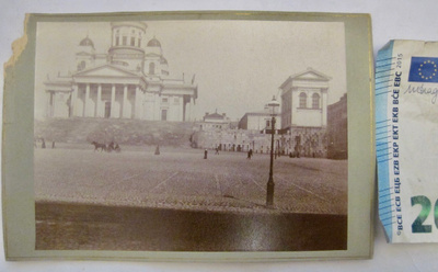 VANHA Valokuva Helsinki Pahvitaustainen 1890-l