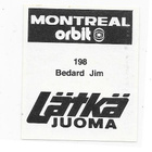 1980 Mallajuoma SM-Liiga #198 Jim Bedard TPS MV - pikkukuva 2