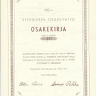 OKK 1949 Eteenpäin Oy, Kotka osakekirja - pikkukuva 1