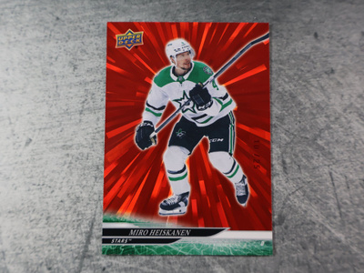 Miro Heiskanen 2024-25 UD Outburst Red /25