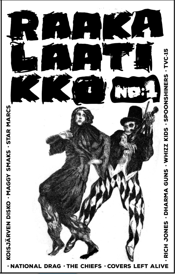 Raakalaatikko kasetti. No:1. 11 bändiä.