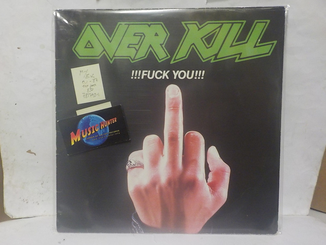 OVERKILL - !!!FUCK YOU!!! M-/EX EU -87 1ST PRESS 12" EP