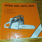 Stihl 021 023 025 käyttöohje kirja - pikkukuva 1