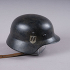 1220. Stahlhelm M40, Waffen-SS -kypärä, Saksa. - pikkukuva 5