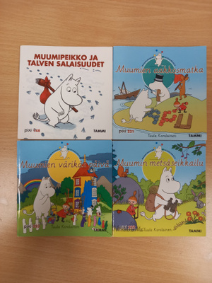 4 kpl Muumi minikirja