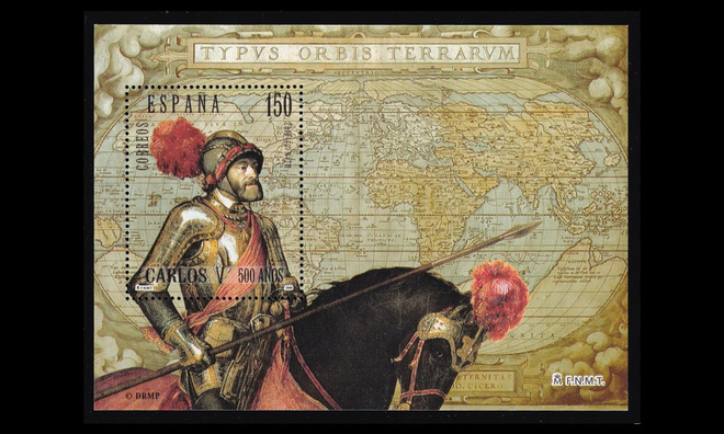 Espanja 3532BL76 ** Keisari Kaarle V syntymästä 500v (2000