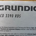 Grundig SCD 3390 RDS autoradio käyttöohjeet ym tarvikkeita - pikkukuva 2
