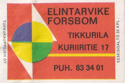 Tikkurila, Elintarvike Forsbom,    b424