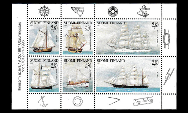 1380-5hb ** Purjelaivoja vihkolehti (1997)