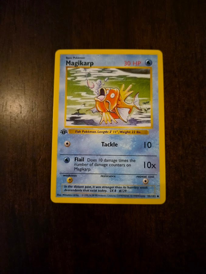 Pokemon Magikarp **First edition Shadowless** | Huuto.net