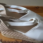 Valkoiset platform Espadrillokset / Espadrillot - koko 34 - pikkukuva 1